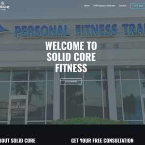 Solid Core Fitness website thumbnail.